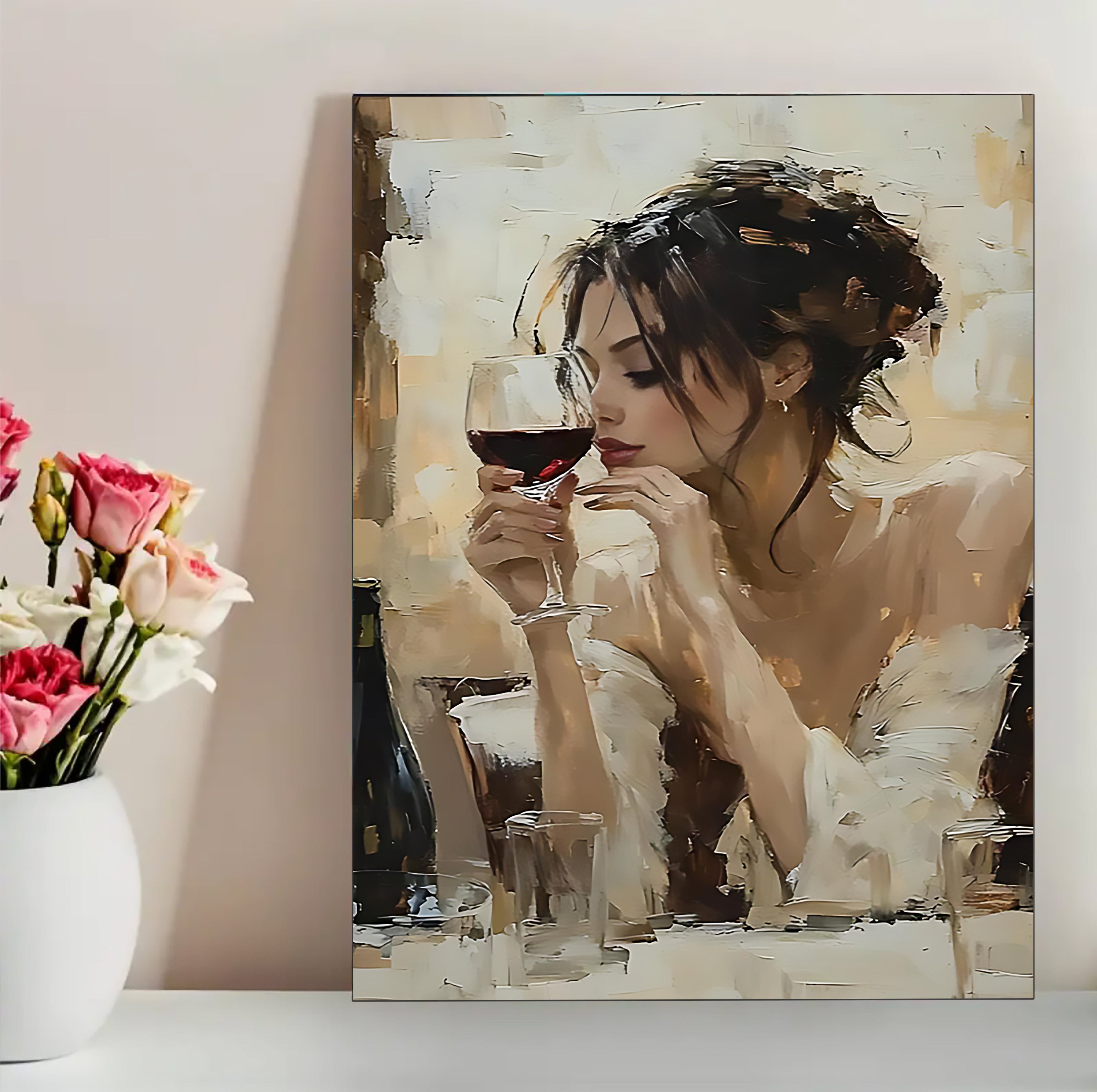 12x16 Boho Woman  Canvas Art – Contemporary Portrait Print for Gallery Wall & Studio | Wallcow #F5014